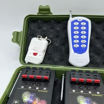 Frío 12 10 canales Torta 500m Fuegos artificiales Sistema de disparo de fuegos artificiales de control remoto inalámbrico