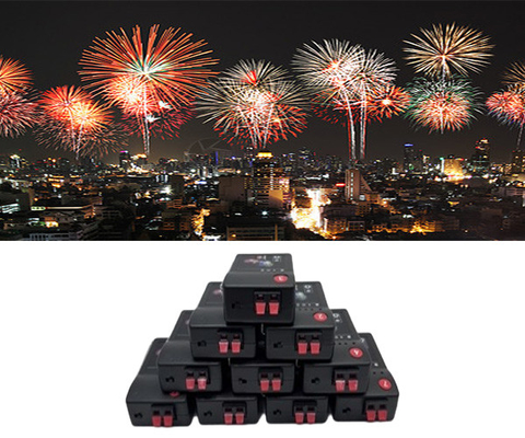 Sistema de disparo inalámbrico de plástico de efecto mixto Fuegos artificiales Transmisor Control de globo
