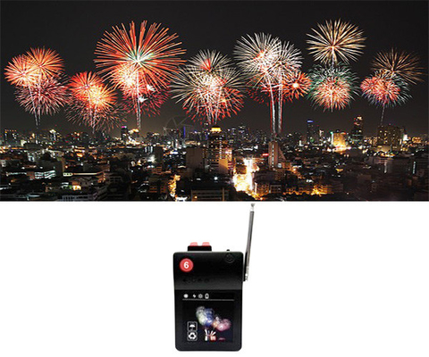 Sistema de disparo inalámbrico de plástico de efecto mixto Fuegos artificiales Transmisor Control de globo