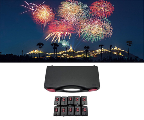 Sistema de disparo inalámbrico de plástico de efecto mixto Fuegos artificiales Transmisor Control de globo