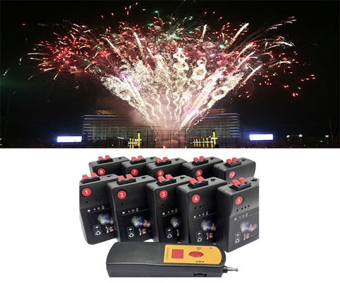 Sistema de disparo inalámbrico de plástico de efecto mixto Fuegos artificiales Transmisor Control de globo