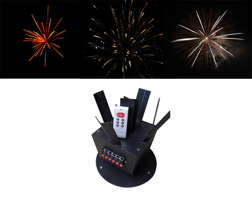 12 10 canales 500m Fan Fuegos artificiales Fuente máquina Fuegos artificiales Sistema de configuración Control inalámbrico