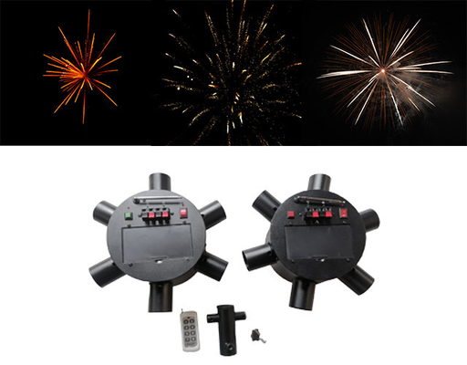 12 10 canales 500m Fan Fuegos artificiales Fuente máquina Fuegos artificiales Sistema de configuración Control inalámbrico