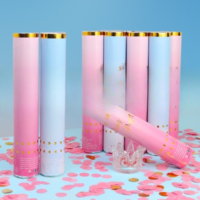Stageli Confeti de boda portátil Cañón biodegradable Revela el género Poppers