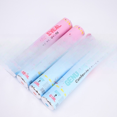 Rosado Azul Biodegradable Confeti de boda Poppers Poppers de género