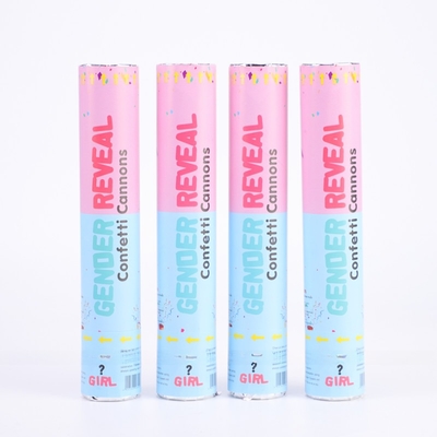Rosado Azul Biodegradable Confeti de boda Poppers Poppers de género