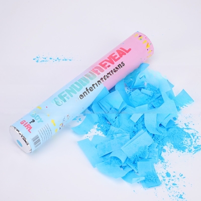 Rosado Azul Biodegradable Confeti de boda Poppers Poppers de género