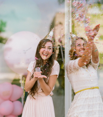 Género multicolor Revelación de confeti poppers biodegradable confeti cañón boda
