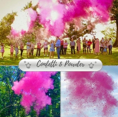 Confeti de boda biodegradable efecto de humo de color de cañón OEM ODM