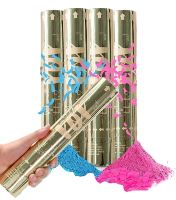 Pink Party Time Confetti Shooter biodegradable para la boda de cumpleaños