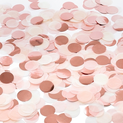 Círculo rosa Papel de tejido Confetti Celebración boda Fiesta de cumpleaños