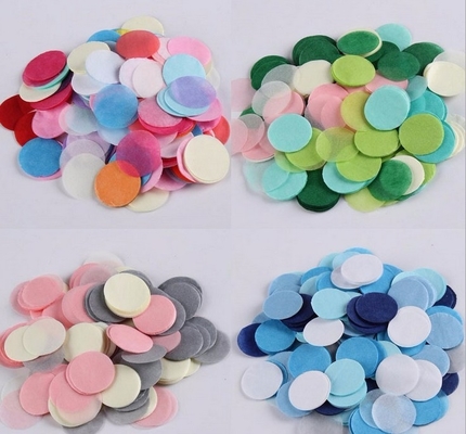 Círculo rosa Papel de tejido Confetti Celebración boda Fiesta de cumpleaños