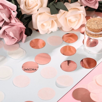 Círculo rosa Papel de tejido Confetti Celebración boda Fiesta de cumpleaños