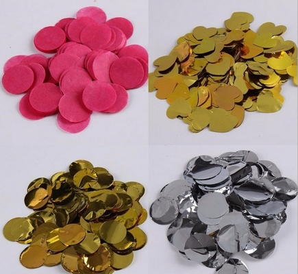 Círculo rosa Papel de tejido Confetti Celebración boda Fiesta de cumpleaños