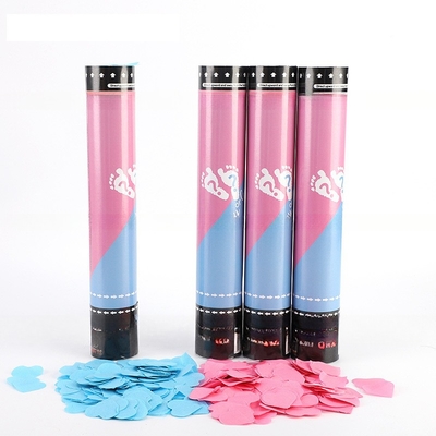 Polvo seguro para revelar el género Cannon Custom Confetti Poppers de mano