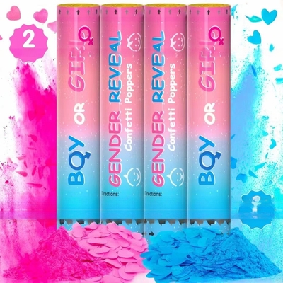 Polvo seguro para revelar el género Cannon Custom Confetti Poppers de mano
