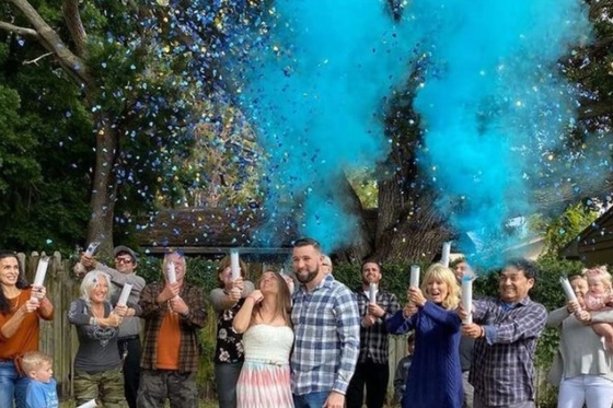 Festa de revelación de género Poppers Cañón de confeti portátil OEM ODM
