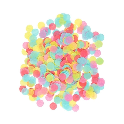 Confetti círculo puntos arcoíris Confetti para la mesa de fiesta Fiestas de bodas Papel biodegradable multicolor