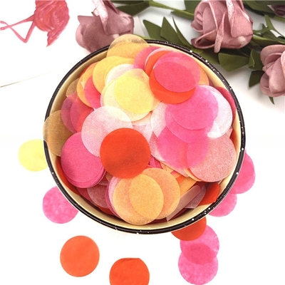 Papel de tejido de forma redonda especial de varios colores Papel decorativo de relleno para embalaje Fiesta de cumpleaños