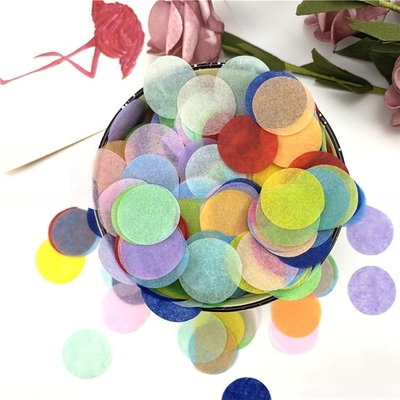 Decoración de bodas Fiesta de cumpleaños Papel de plata Confeti circular multicolor