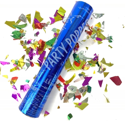 Género Confetti Poppers Biodegradable Género revela el efecto de humo del color de confetti