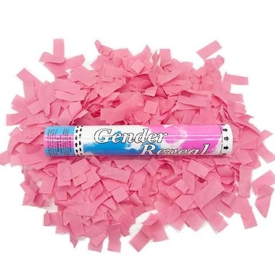 Venta caliente Confetti Shooter Género revela Confetti Cannon Party Popper Confetti lanzador para revelar el género