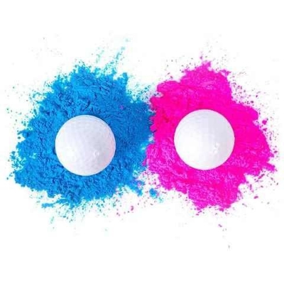Revela el género de las pelotas de golf. Una rosa, una azul y un tee de madera incluido. El mejor regalo para los futuros padres.