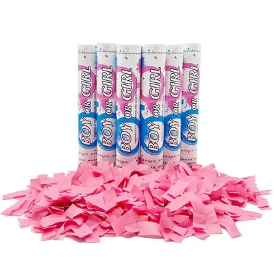 Confetti amigable con el medio ambiente Cannon Confetti Shooter Party Popper Confetti Cannon Biodegradable Revelación del género del bebé