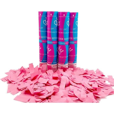 Niño Género Revelar Confeti Cañón Azul o Rosa Chico o Chica Fiesta Popper Deslizamiento 30/45/60cm