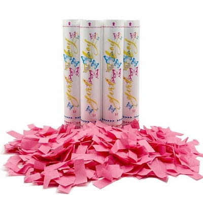 Confetti amigable con el medio ambiente Cannon Confetti Shooter Party Popper Confetti Cannon Biodegradable Revelación del género del bebé