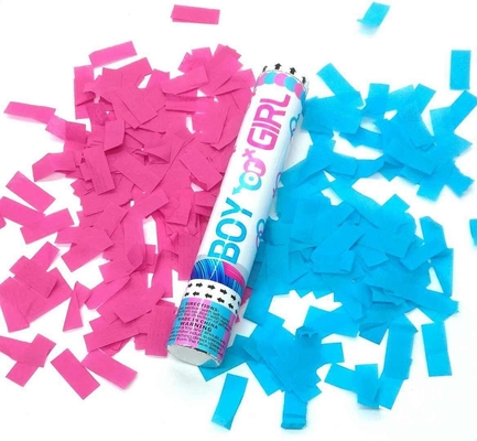 Mejor precio género revela degradable a prueba de llamas fiesta popper confeti cañón niños o niñas cumpleaños botella de hierro bebé