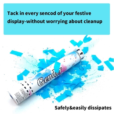 18 &quot;Cannon de revelación de género ecológico con confeti de fiesta a prueba de llamas biodegradable para Baby Shower Party Supplies