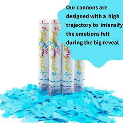 30cm de mano para revelar el género humo Confetti cañón de polvo con energía de aire comprimido