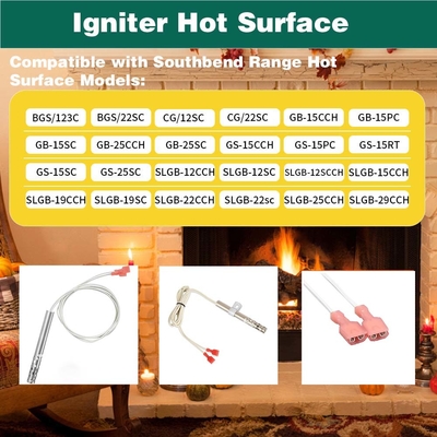 Rango actualizado 1183200 Superficie caliente del encendedor Compatible con el rango de Southbend Remplaces 1177545, 41-224, Modelo adecuado BGS CG