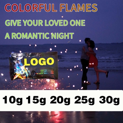 Los paquetes de cambio de color de fuego de MEKER crean un espectáculo colorido para sus hogueras