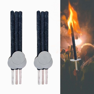 Fiesta de Navidad Essential WAX antorcha con mango de madera vela de tiempo de quema profesional de 60 minutos