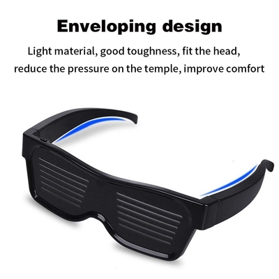 Color de juguete LED Obturador Brillo Gafas de fiesta LED Gafas de ojos Navidad Suministros de fiesta Flash Cambiando 3D Gafas luminosas