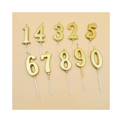 Champaña Oro velas de cumpleaños número 0-9 Topper pastel feliz decoración de cumpleaños para mujeres hombres chicas muchachos fiesta