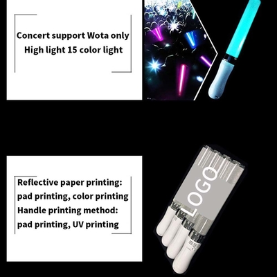 Fabrica OEM personalizado Led Flashing Stick iluminación hasta el palo brillante para el club de los fanáticos del concierto