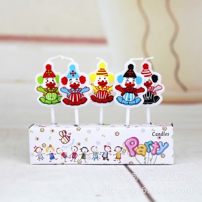 Velas de arte en forma de coche de dibujos animados para niños Decoración de pastel hecha a mano en México Cerca de 110g