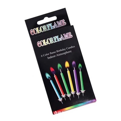 12 Cuenta llamas de colores velas de pastel de cumpleaños sin olor perfecto para feliz cumpleaños