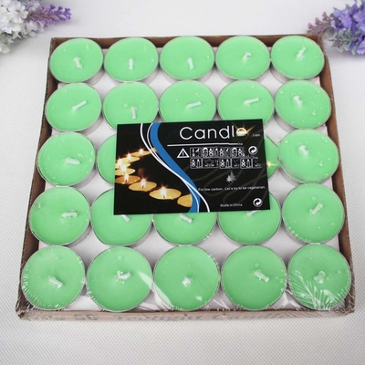 Velas coloridas para el hogar y la decoración de bodas en paquete único tamaño 4X4X2 cm