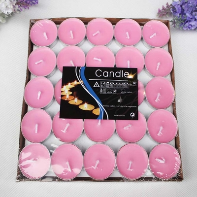 Velas coloridas para el hogar y la decoración de bodas en paquete único tamaño 4X4X2 cm