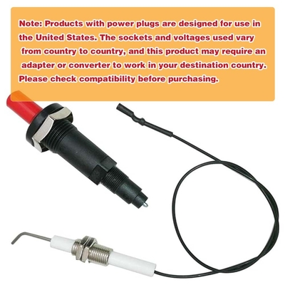 Grill de gas pulsar el botón encendedor de cocina piezo kit de encendido universal roscado bujías