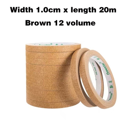 Cintas de máscara para automóviles de alta temperatura de color crepe 48 mm 24 mm 12 mm
