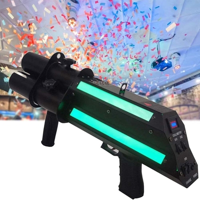 Arma electrónica de fuegos artificiales con tres cabezas de pulverización y diseño de cinta personalizado 50W-10kw de potencia