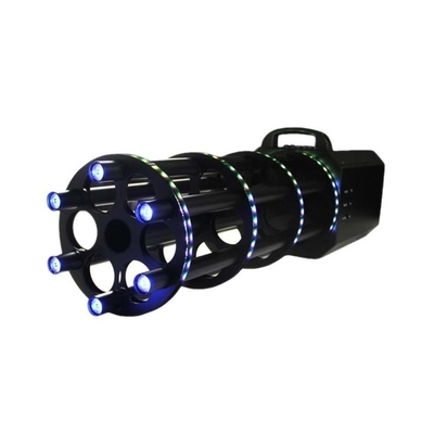 Dj Bar Atmosfera Portátil Seis disparos Gatling eléctrico con LED Confetti pistola cañón club nocturno máquina de confetti de papel a vapor