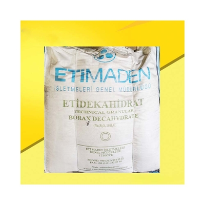Bolsa de 25 kg de granulado blanco de bórax desahidratado y anhidro para la agricultura