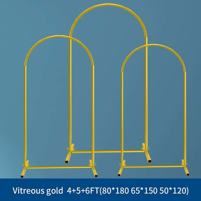 Oro 25 mm tubo de aleación de aluminio floral fondo de boda soporte con accesorios y bolsa de transporte