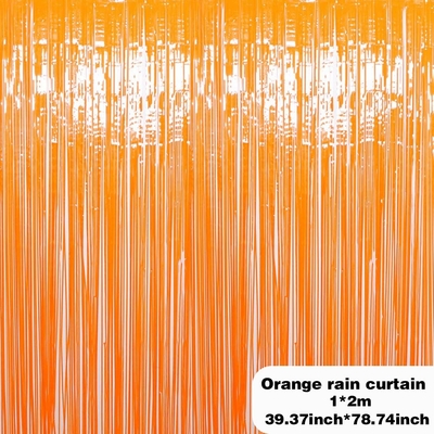 Foro de la fiesta de cumpleaños Photo Booth Fringe Tassel Puerta de papel de aluminio Cortina